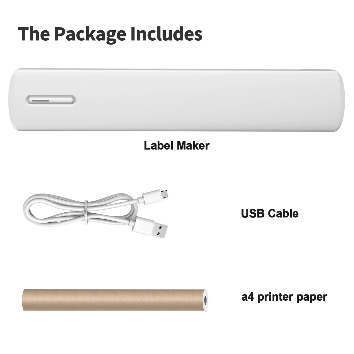 Portable Printer Wireless Inkless Thermal Mobile Printer Support Android iOS