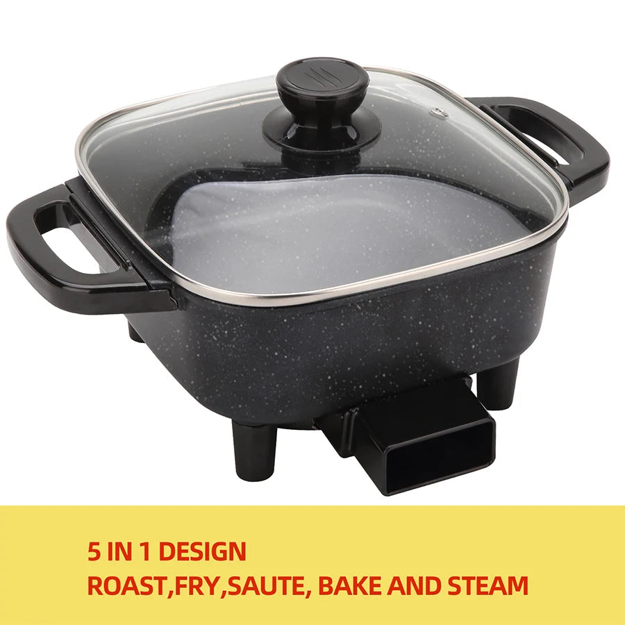 Electric Frying Pan, Temperature Control, Non Stick