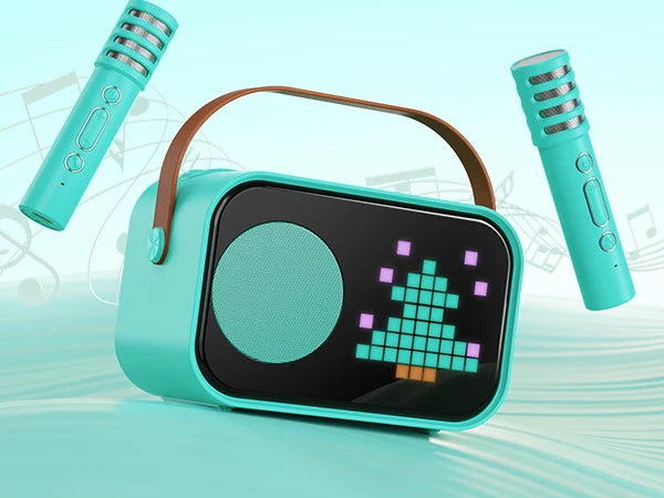 Karaoke Machine for Children and Adults with 2 Wireless Microphones