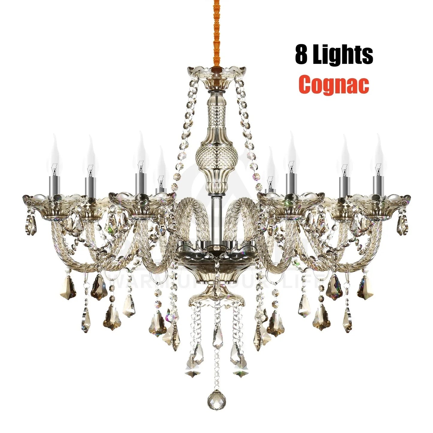 Crystal Chandelier Pendant Light Luxury Lamp LED Ceiling Light Vintage