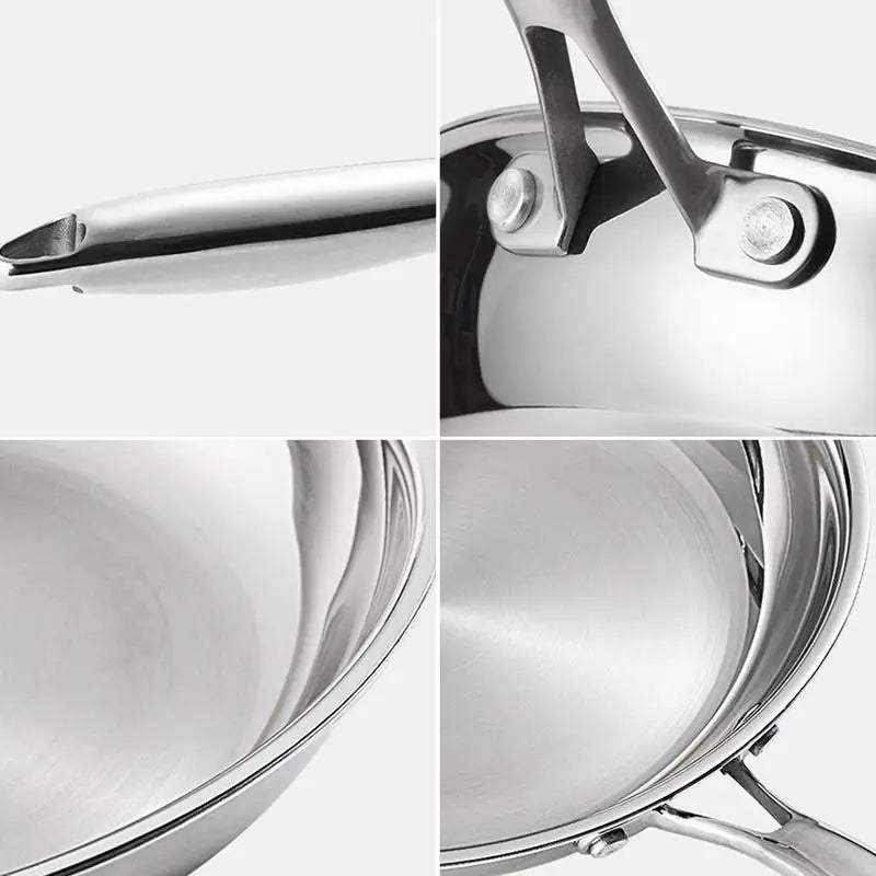 Stainless Steel Pans Oven-safe,Non-coated Non-stick Cookware