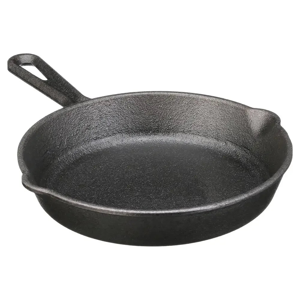 4-Piece Cast Iron Skillet Set, Handles Griddle, Easy Pour Lip, versatile