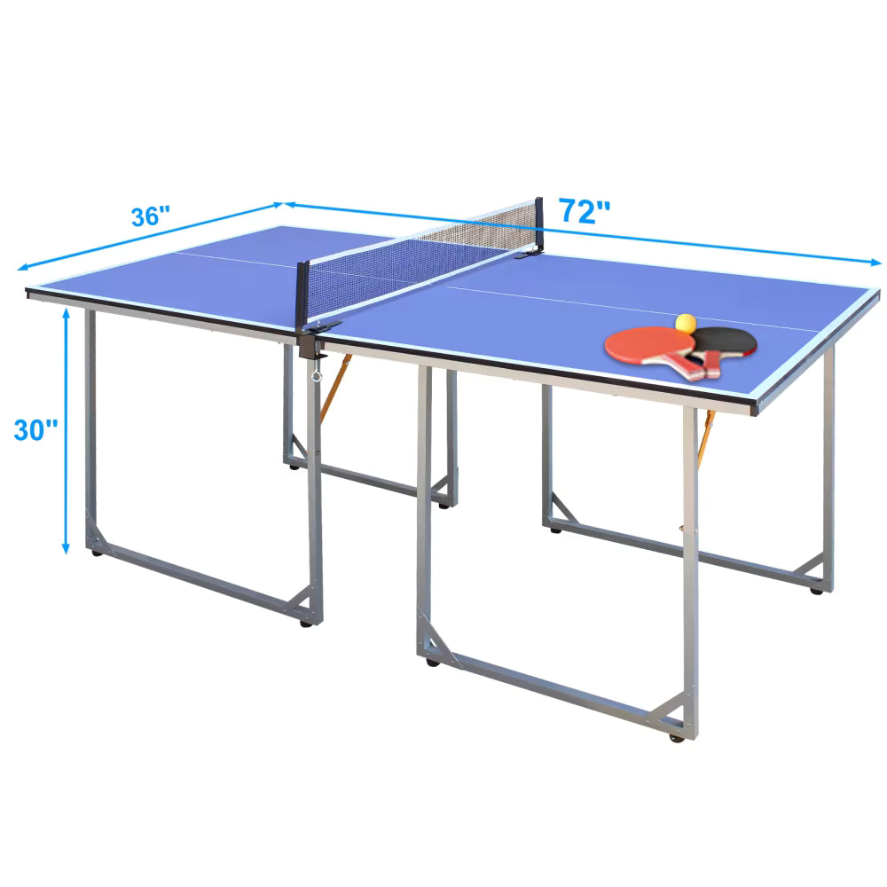 Foldable & Portable Ping Pong Table Set with Net