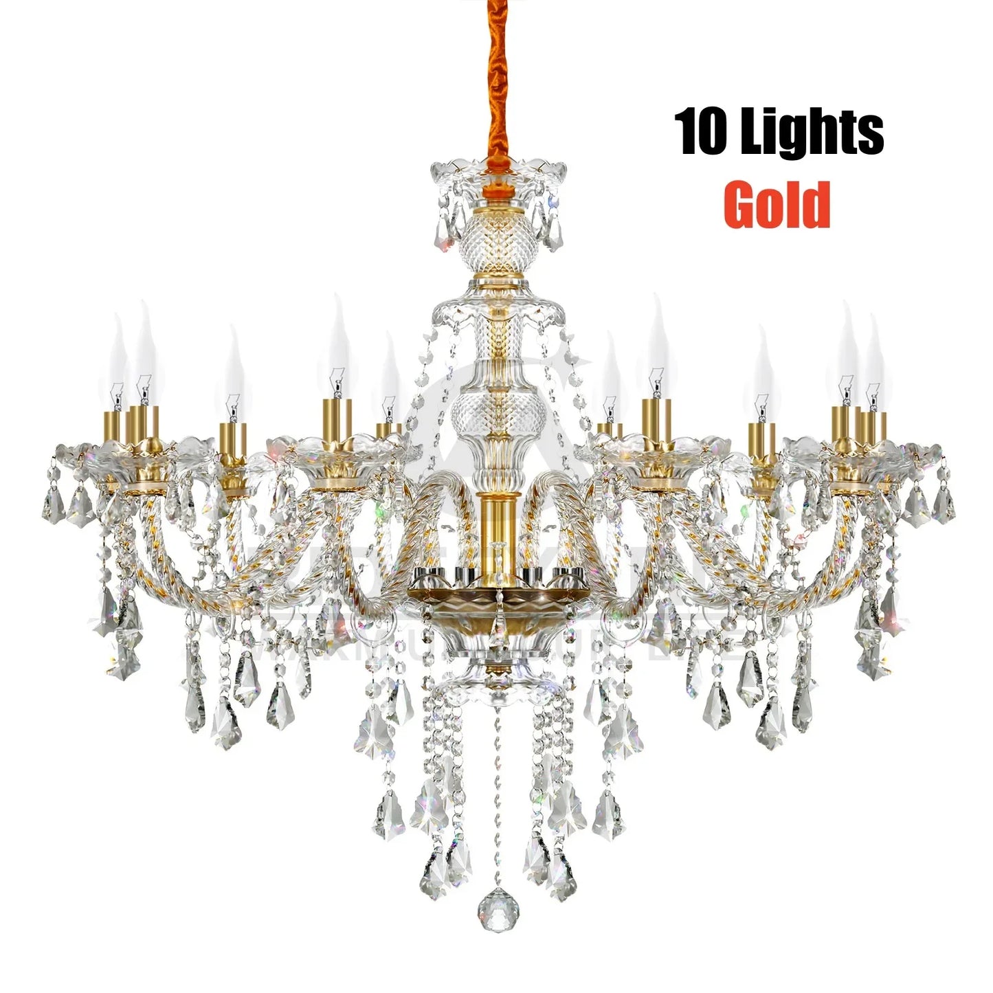 Crystal Chandelier Pendant Light Luxury Lamp LED Ceiling Light Vintage