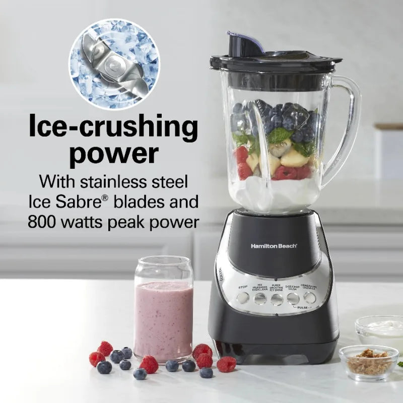 Wave Action Quiet Blender, 48 oz. Glass Jar, 12 Blending Functions