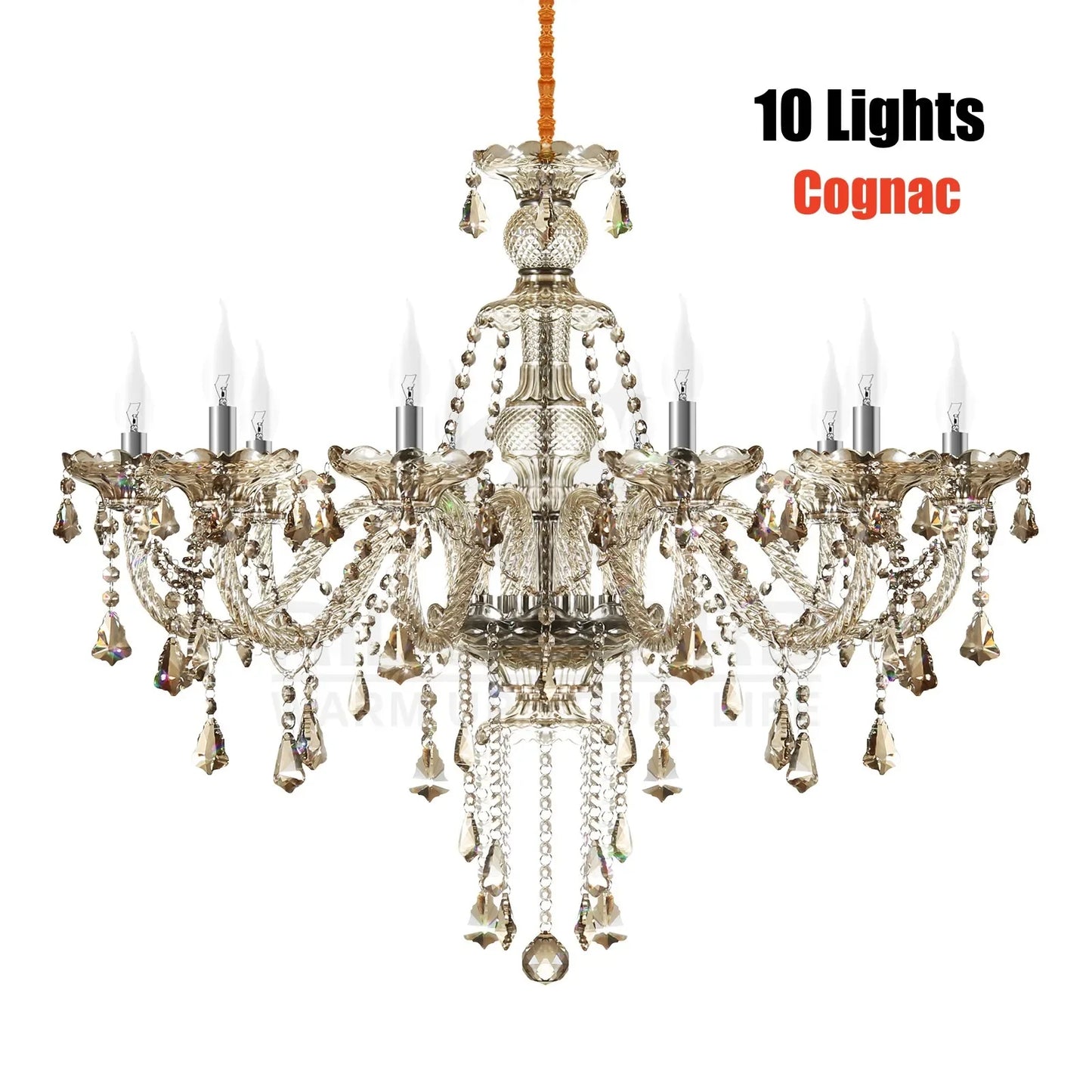 Crystal Chandelier Pendant Light Luxury Lamp LED Ceiling Light Vintage