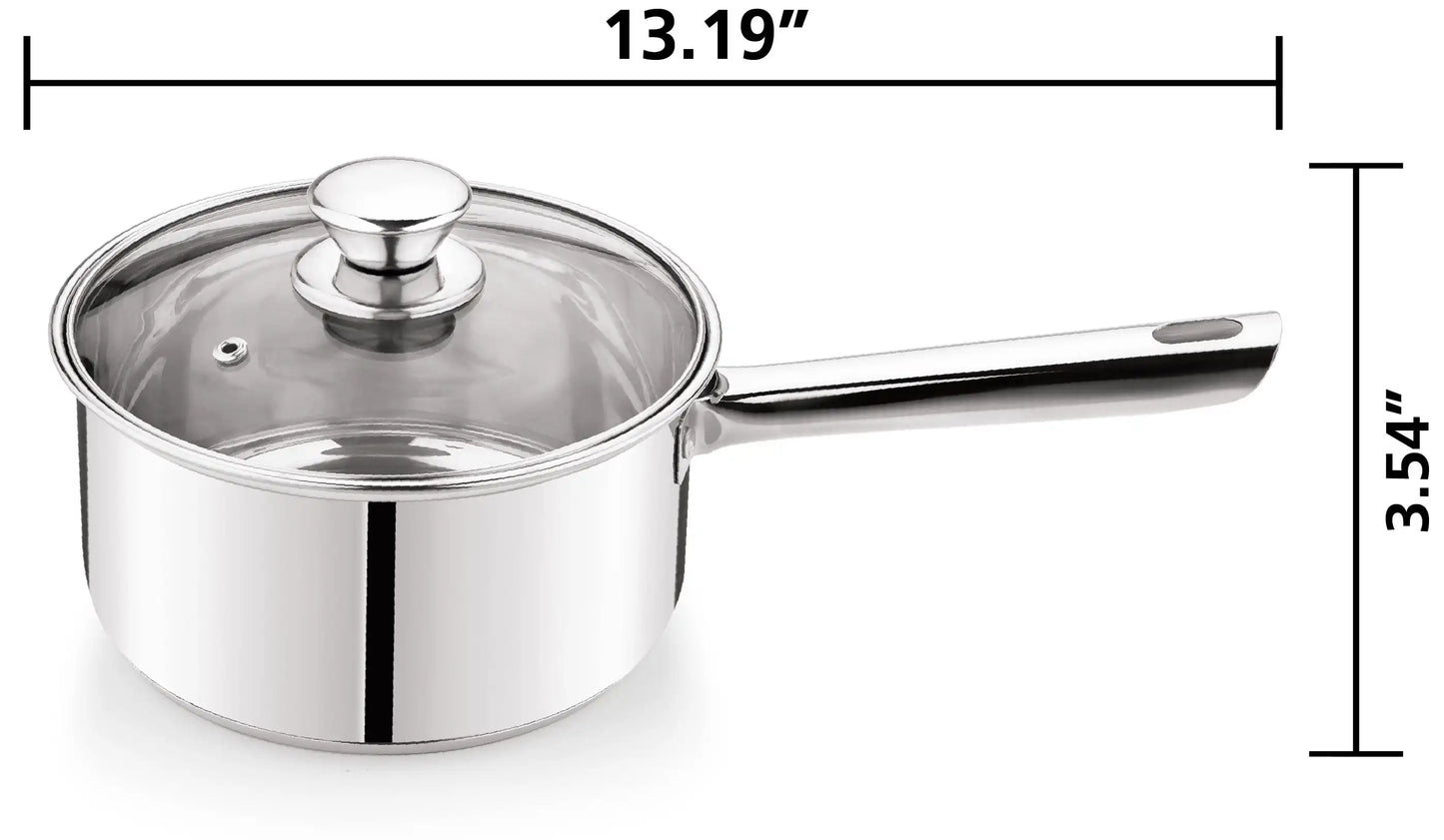 10-Piece Nonstick Stainless Steel Cookware Set