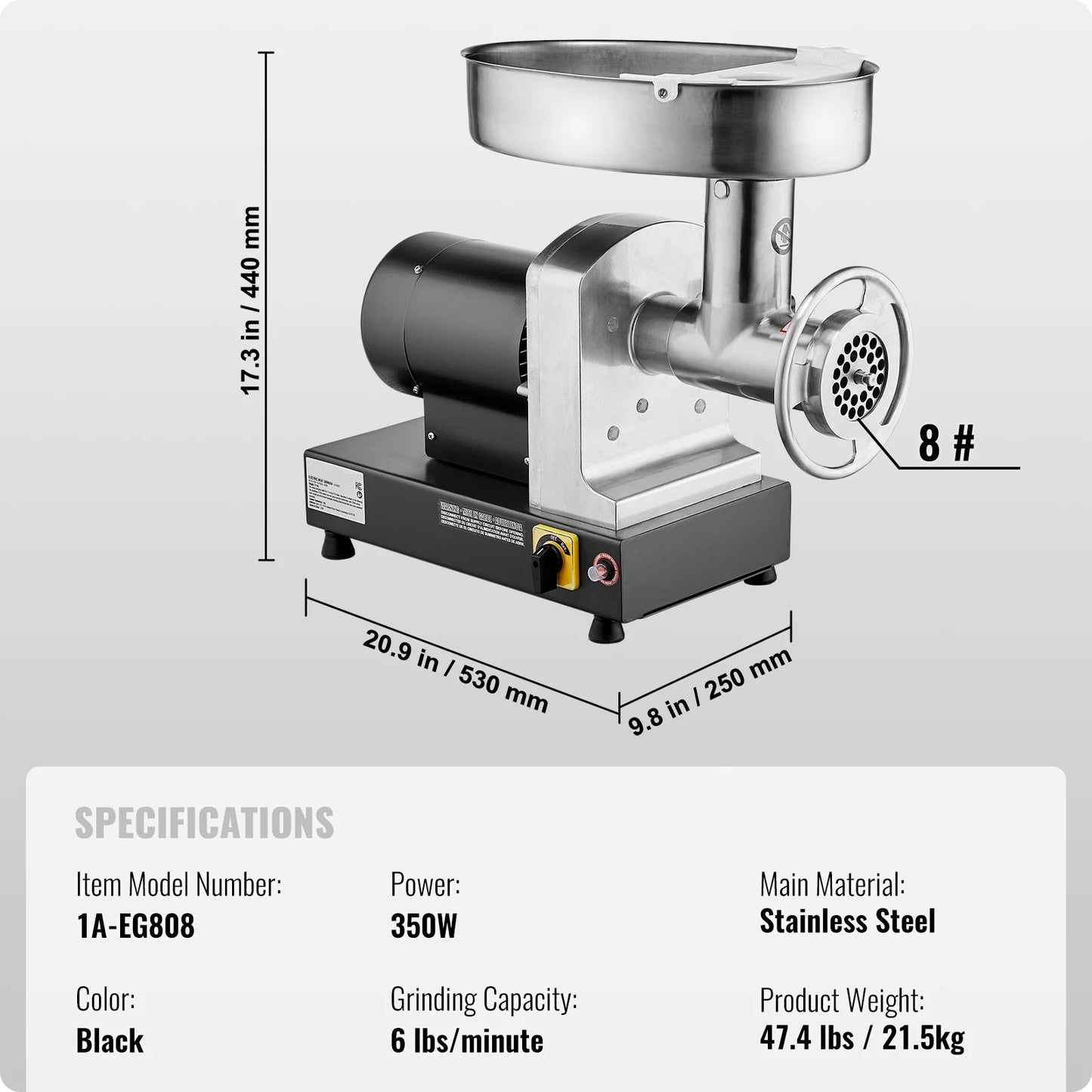 Electric Meat Grinders Grinding Plate Stainless Steel