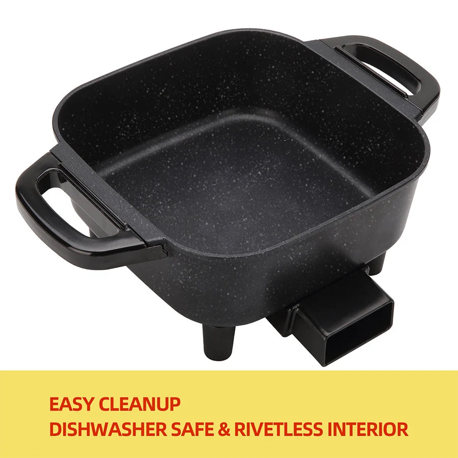 Electric Frying Pan, Temperature Control, Non Stick