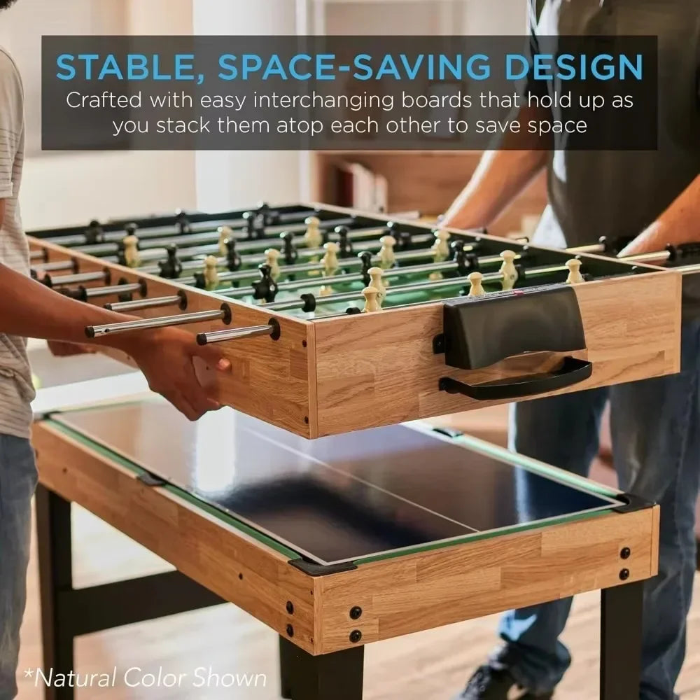 10-in-1 Combo Game Table Set w/Hockey, Foosball, Pool, Shuffleboard