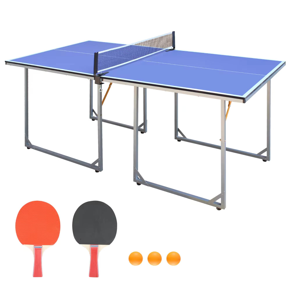 Foldable & Portable Ping Pong Table Set with Net