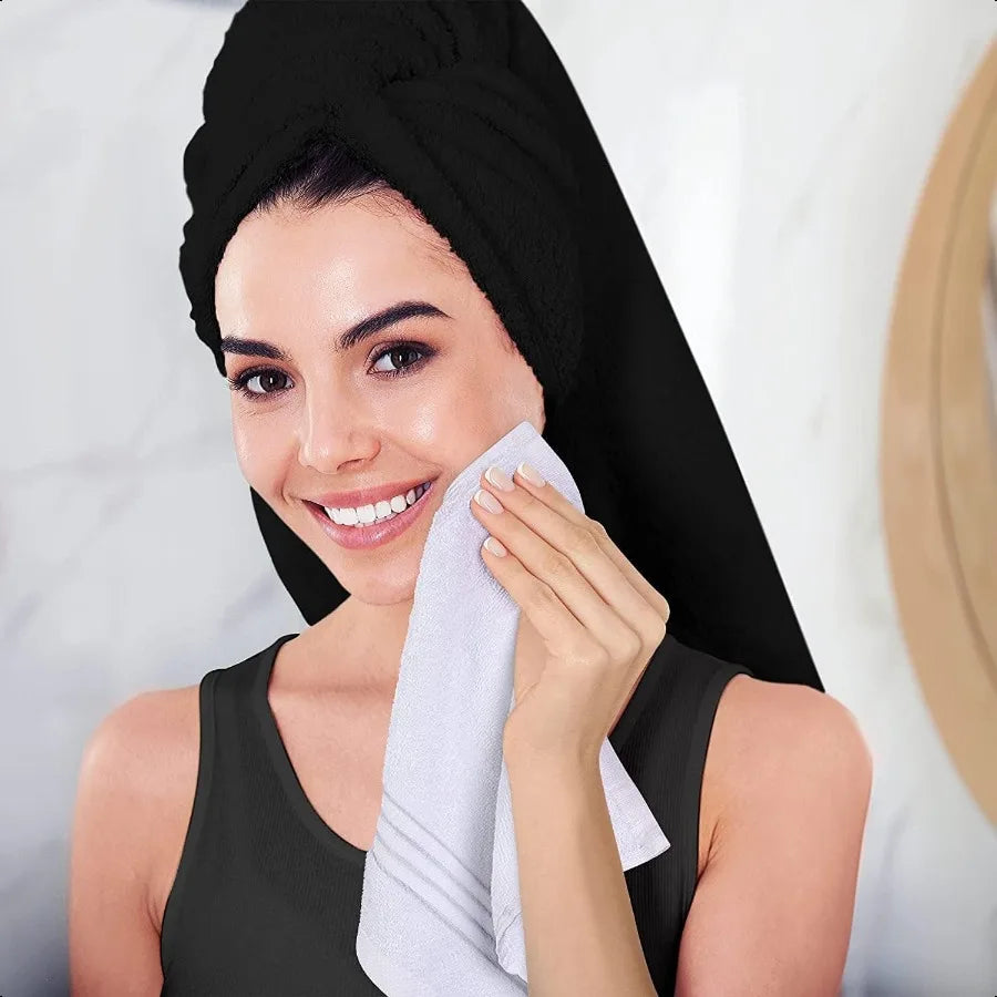 Cotton Washcloths 12 Pack White Highly Absorbent and Soft