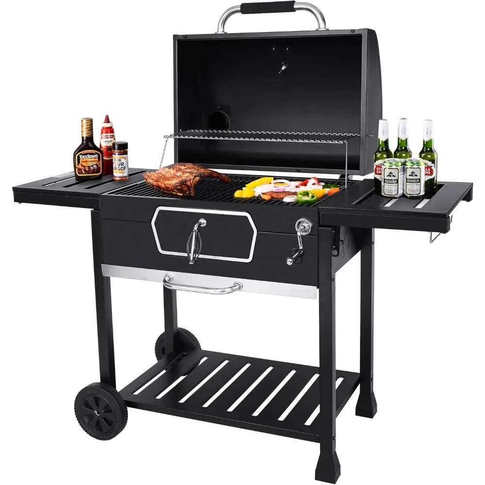 30-Inch Charcoal Grill for Picnic, Camping, Patio & Backyard Cooking
