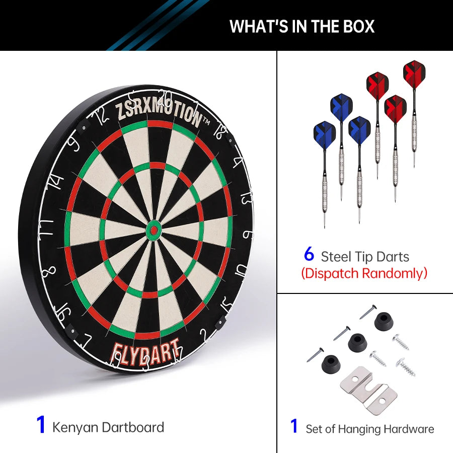Professional Dart Board with 18 Inch  Steel Tip Darts