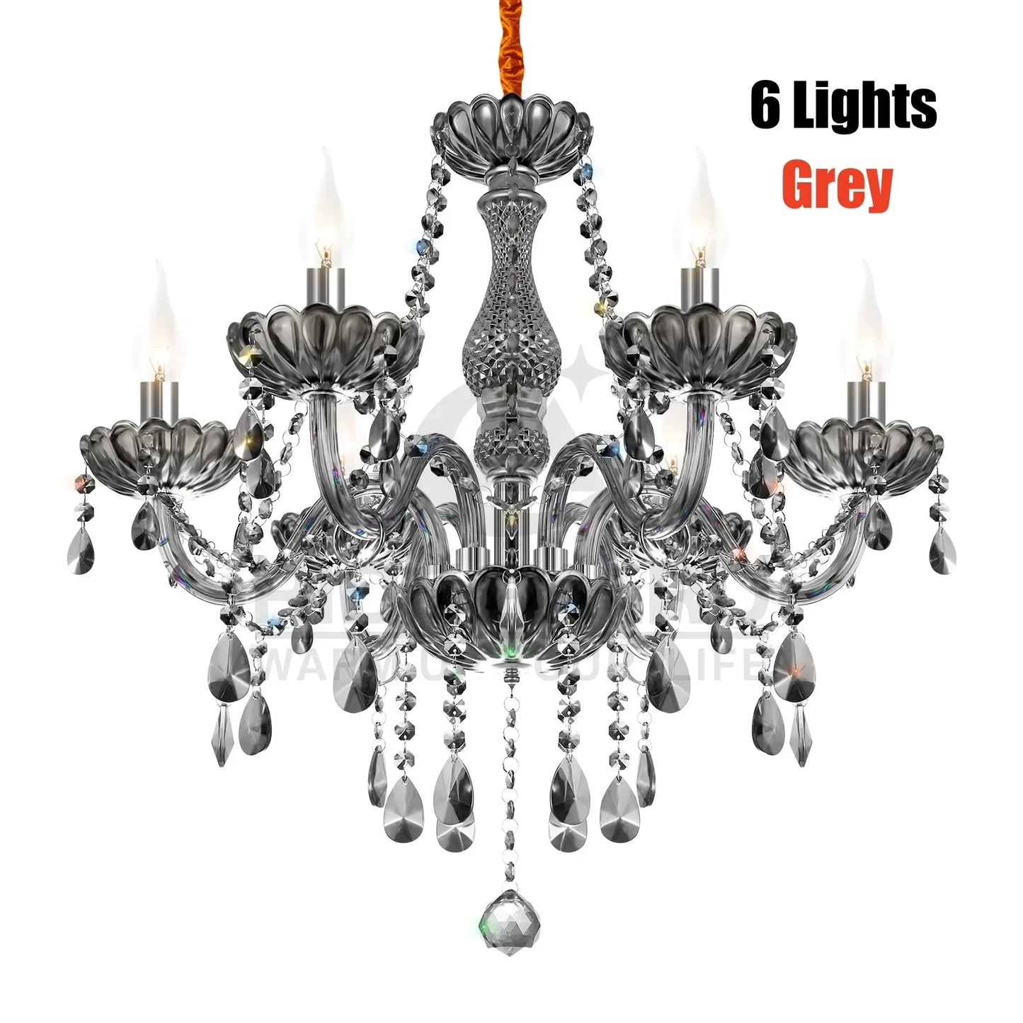 Crystal Chandelier Pendant Light Luxury Lamp LED Ceiling Light Vintage
