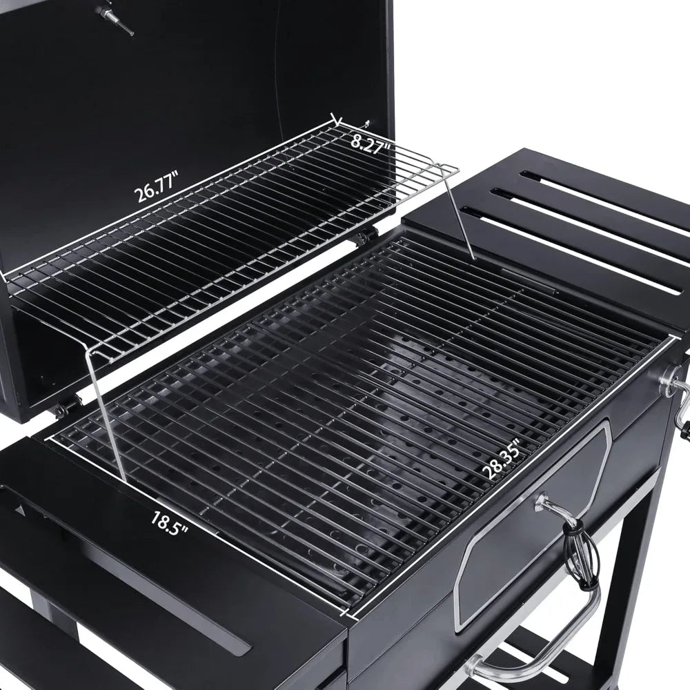 30-Inch Charcoal Grill for Picnic, Camping, Patio & Backyard Cooking