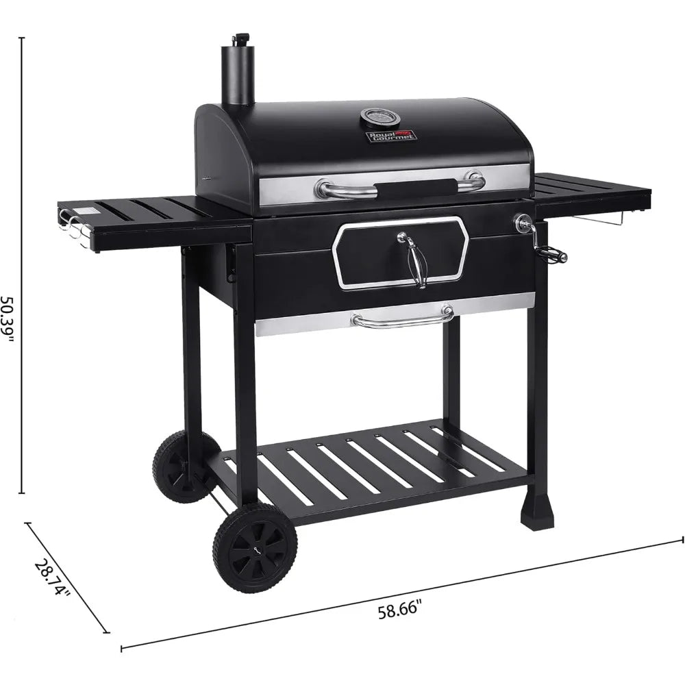 30-Inch Charcoal Grill for Picnic, Camping, Patio & Backyard Cooking