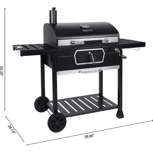 30-Inch Charcoal Grill for Picnic, Camping, Patio & Backyard Cooking