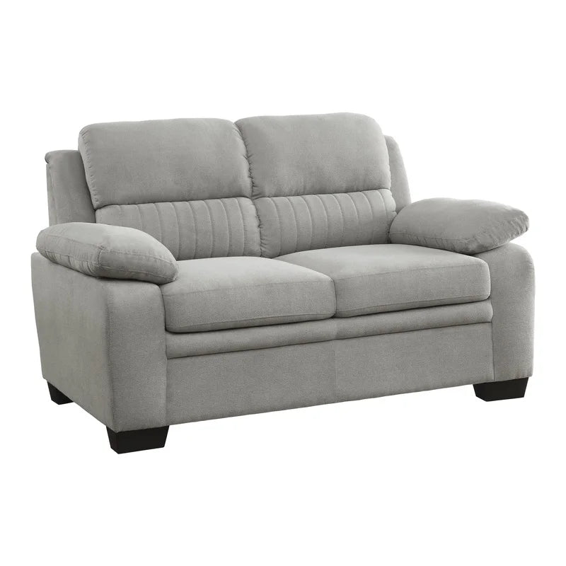 3-Piece Sofa Set with Solid Wood Frame, Comfortable Loveseat and Chair