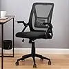 Mid-back Swivel Ergonomic Office Chair With Adjustable Arms Mesh Lumbar Support