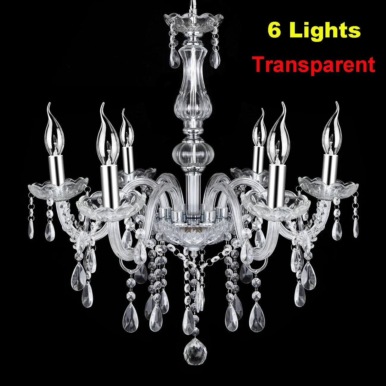 Crystal Chandelier Pendant Light Luxury Lamp LED Ceiling Light Vintage