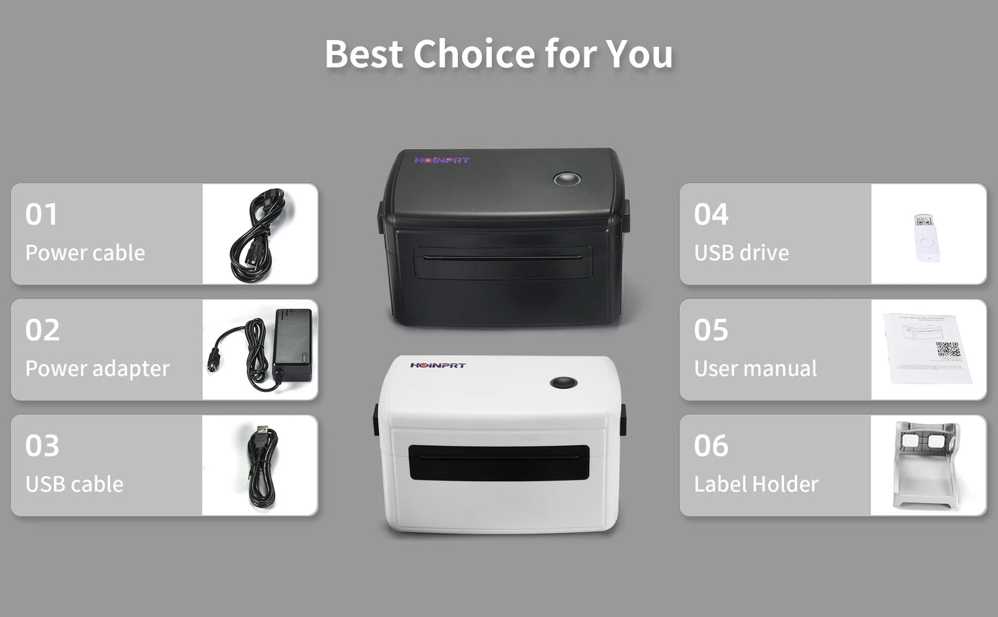 Thermal Label Printer for Small Business, High-Speed, Inkless