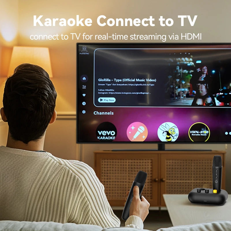 Puremic Karaoke Machine, MTV karaoke songs with 2 mics