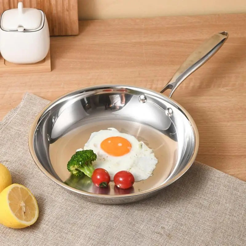 Stainless Steel Pans Oven-safe,Non-coated Non-stick Cookware