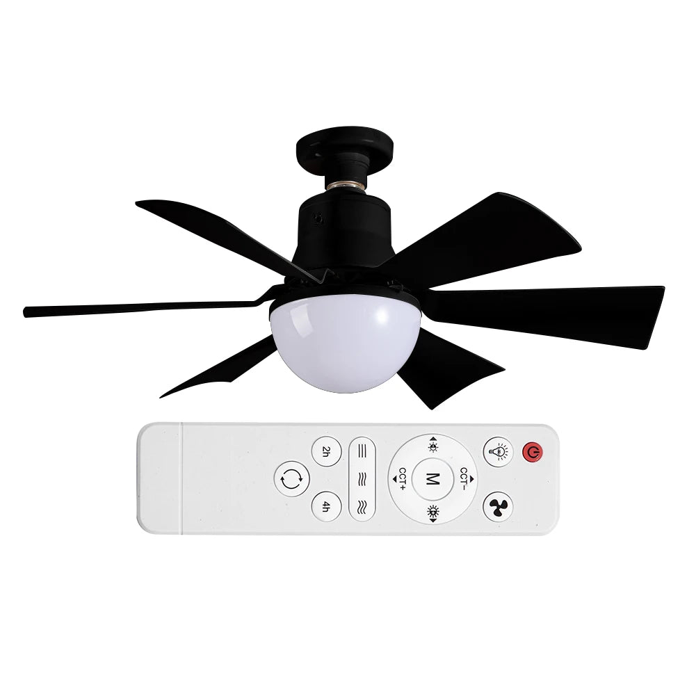 Ceiling Fan with Remote 3 Gear Wind Speed Dimmable Light Bulb
