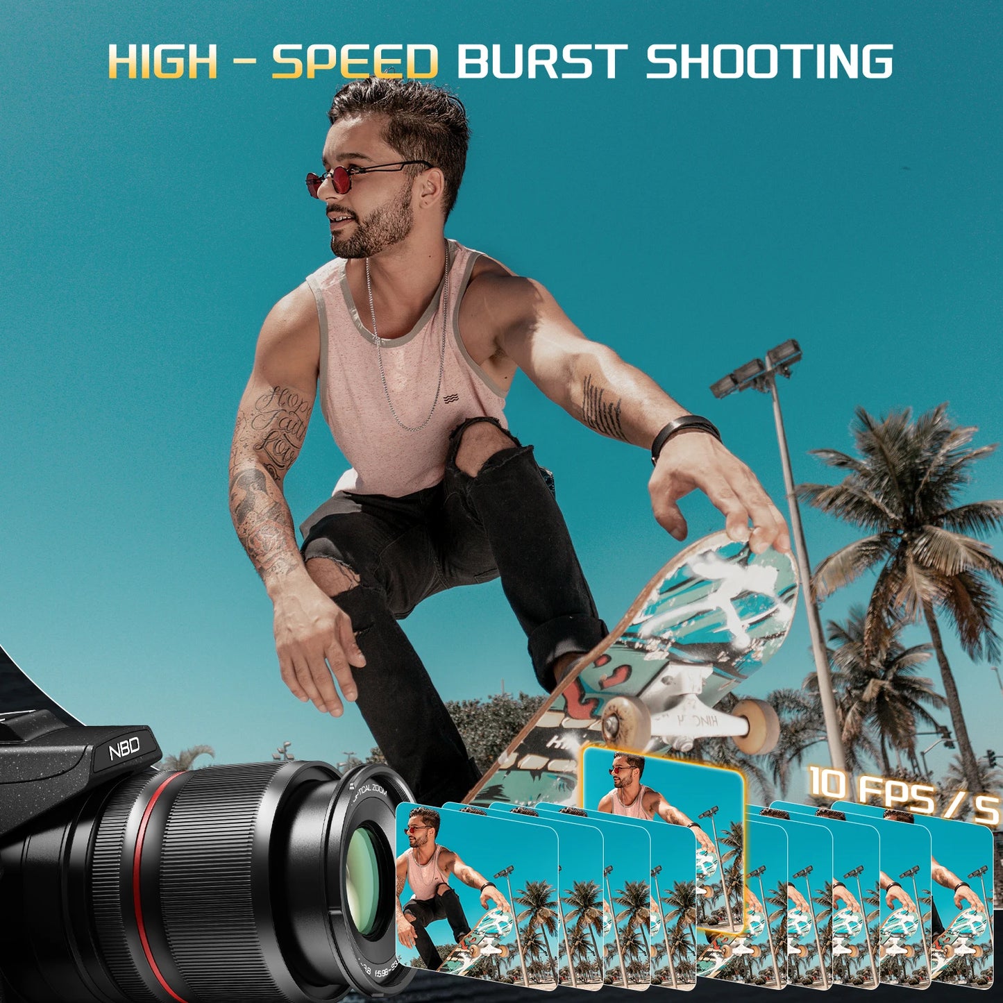 Digital Cameras With WiFi & App Control Vlogging Camera