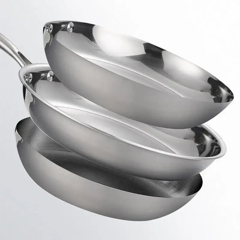 Stainless Steel Pans Oven-safe,Non-coated Non-stick Cookware