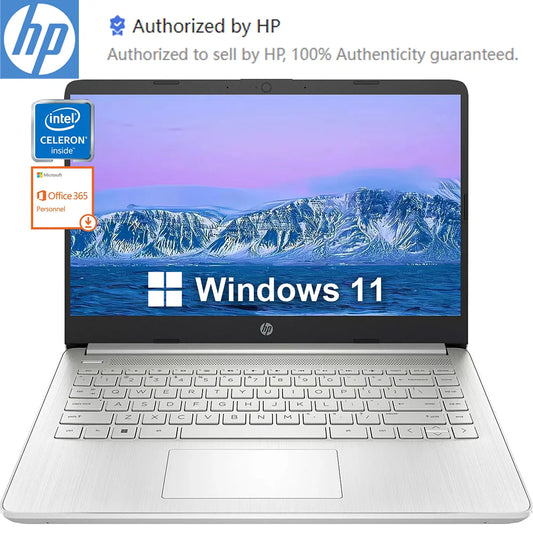 HP Newest 14" Business Laptop Intel Celeron
