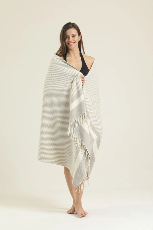 100% Cotton Oversized Beach towels  Quick Dry, Sand-Free - Multiple Colors