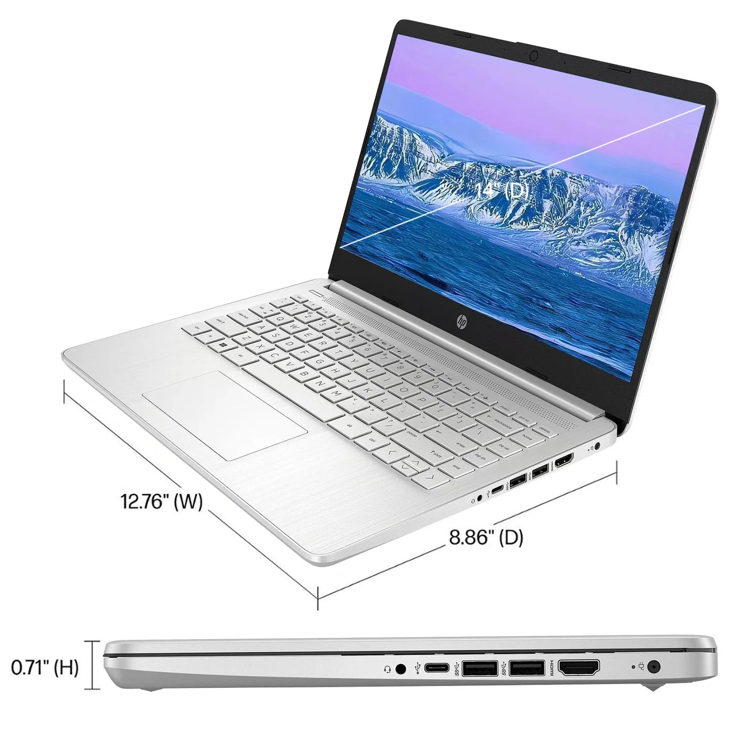 HP Newest 14" Business Laptop Intel Celeron