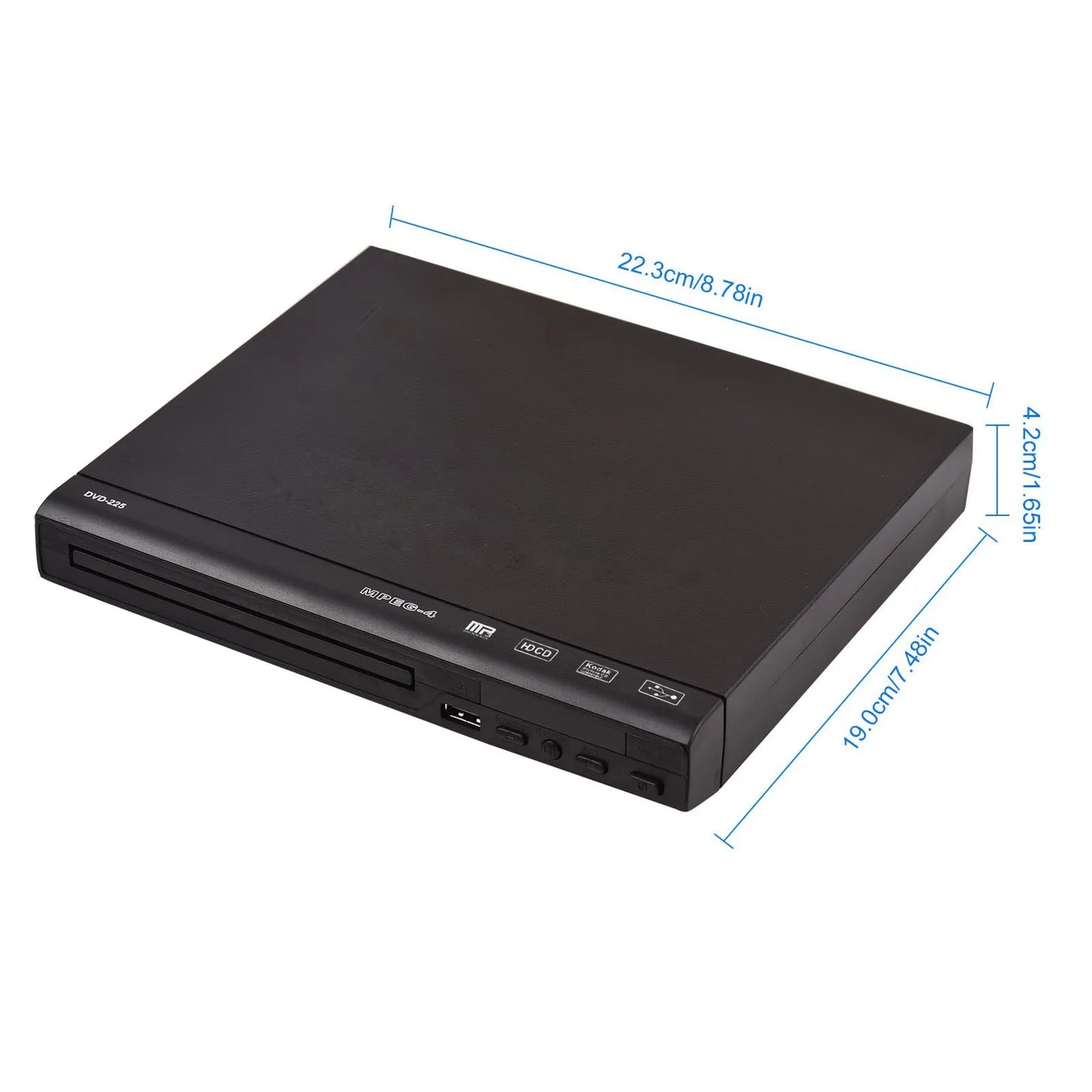 DVD CD Disc Player Digital Multimedia with Remote Control