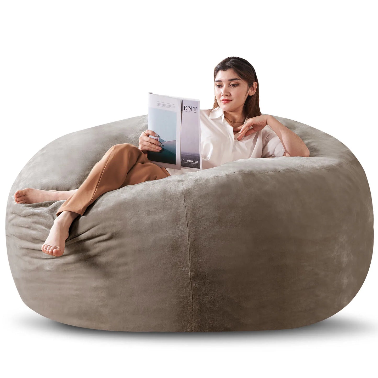Bean Bag Chair filled with memory foam, suitable for adults