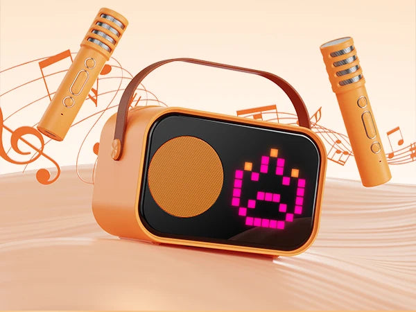 Karaoke Machine for Children and Adults with 2 Wireless Microphones
