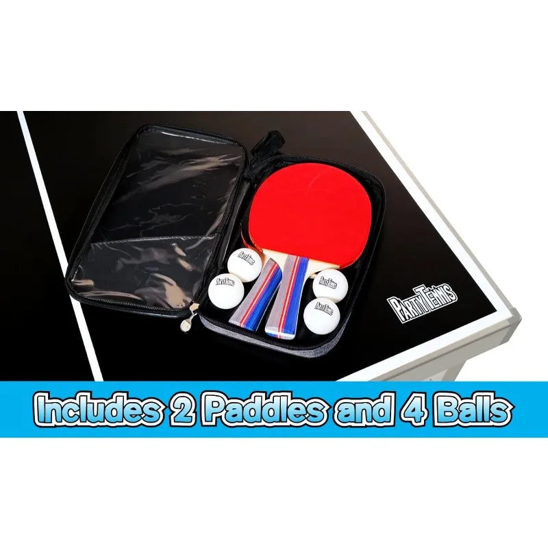 Mid-Size Portable Folding Indoor Outdoor Ping Pong Table Tennis Table