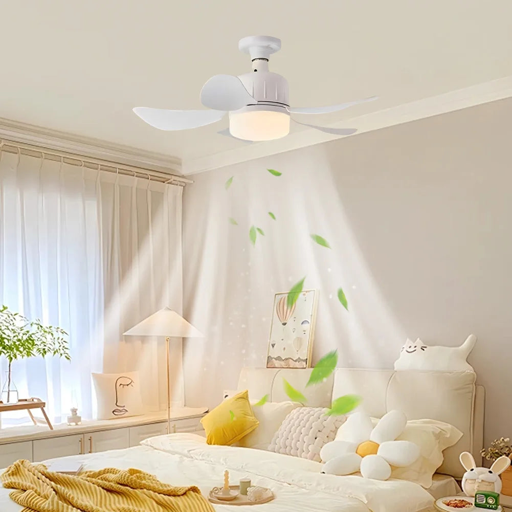 Chandelier Ceiling Fan  3 Colors Dimmable Indoor Ceiling Fan Light