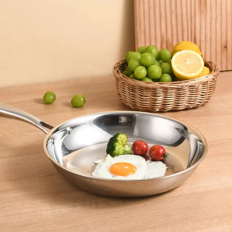 Stainless Steel Pans Oven-safe,Non-coated Non-stick Cookware