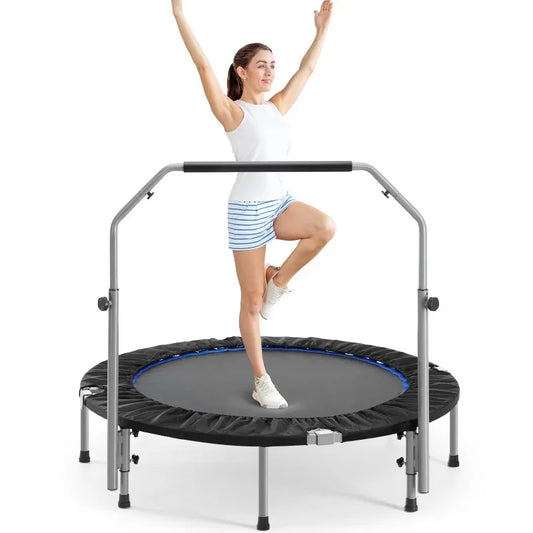 40" Collapsible Mini Trampoline with Foam Handles