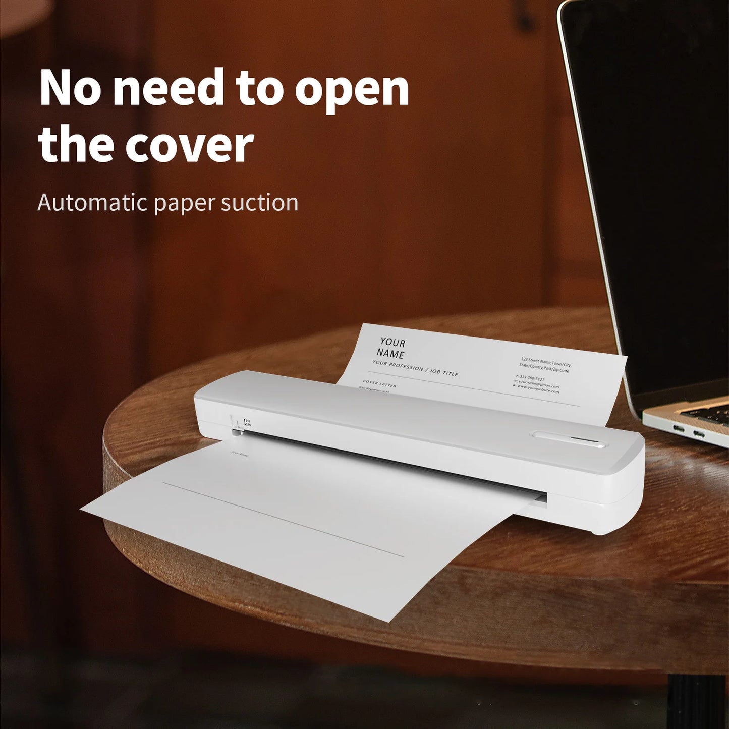Portable Printer Wireless Inkless Thermal  Mobile Printer Support Android iOS