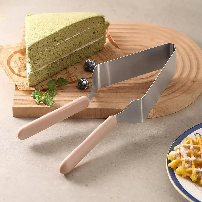Stainless Steel Cake Slicer  Anti-slip Handle Kitchen Baking Tools
