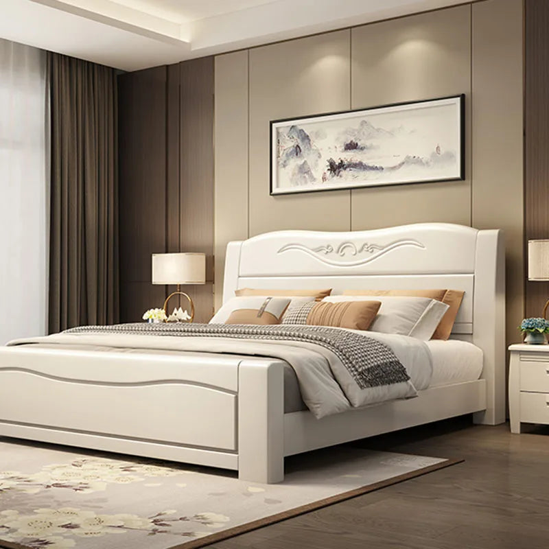 Children's Bed Luxury Double Modern Bed Design Nordic Wooden