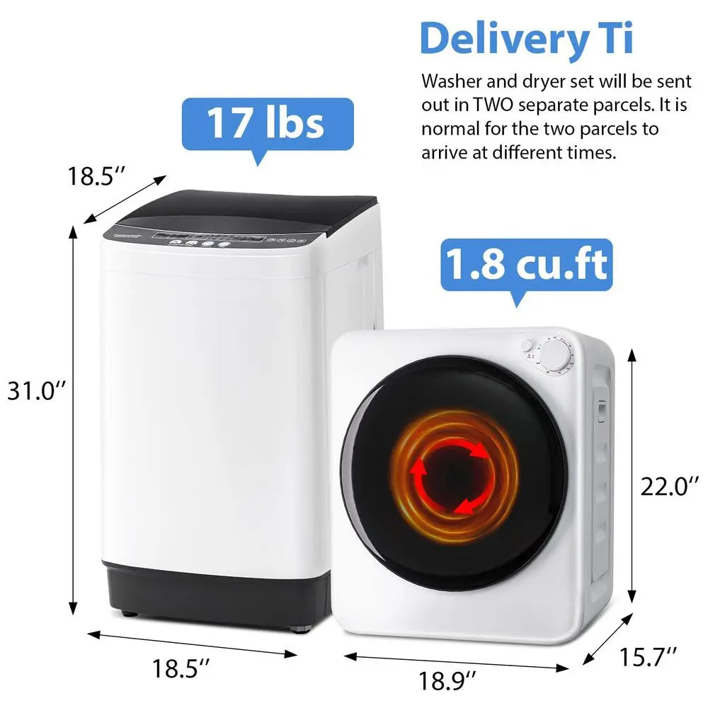 Portable Washer and Dryer Combo Set, Full Automatic