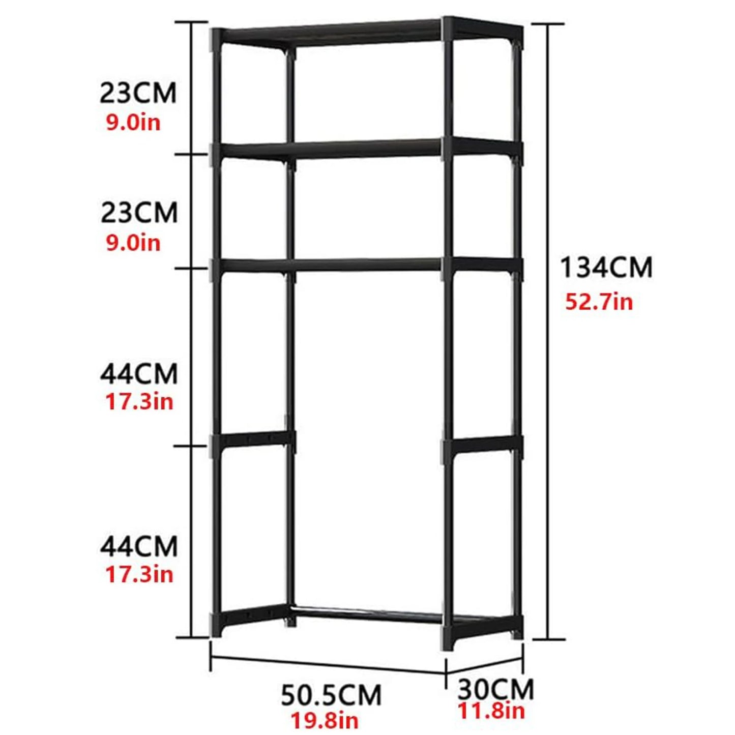 Over-the-Toilet Storage Cabinet, 3-Tier Metal Bathroom Organizer Shelf