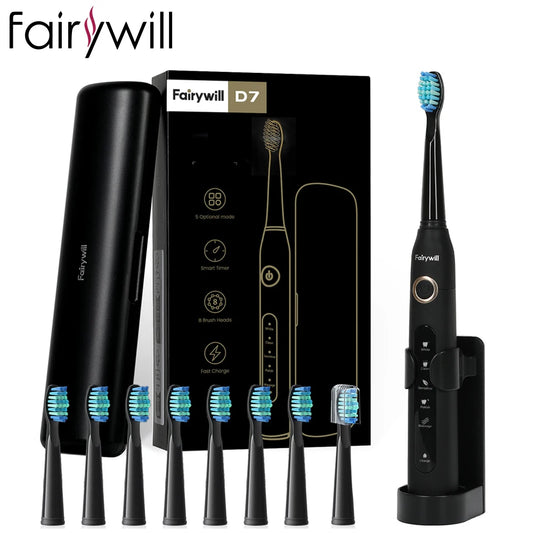 Electric Toothbrush 5 Modes USB Charger Tooth Brushes Replacement