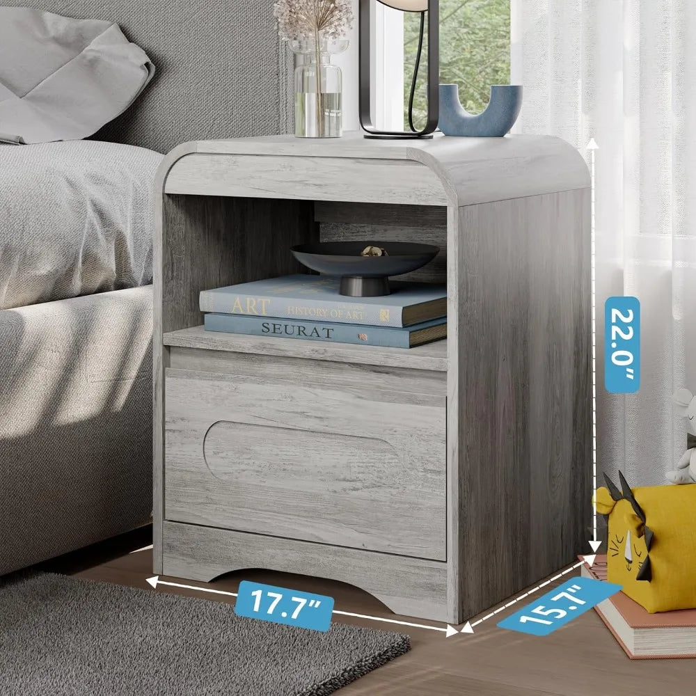 3 Pcs Bedroom Set Dresser Nightstand Wood 6 Drawer Chest