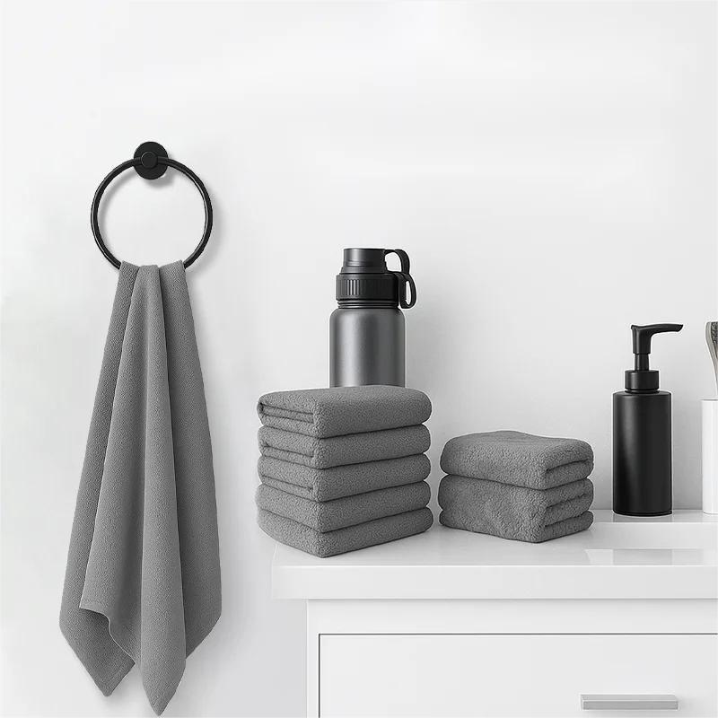 4pcs Hotel cotton towels Bamboo Fiber  Thick Absorbent