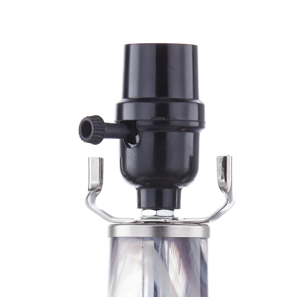 Glass Table Lamp Set of 2, 3-Way Dimmable Bedside Lamp
